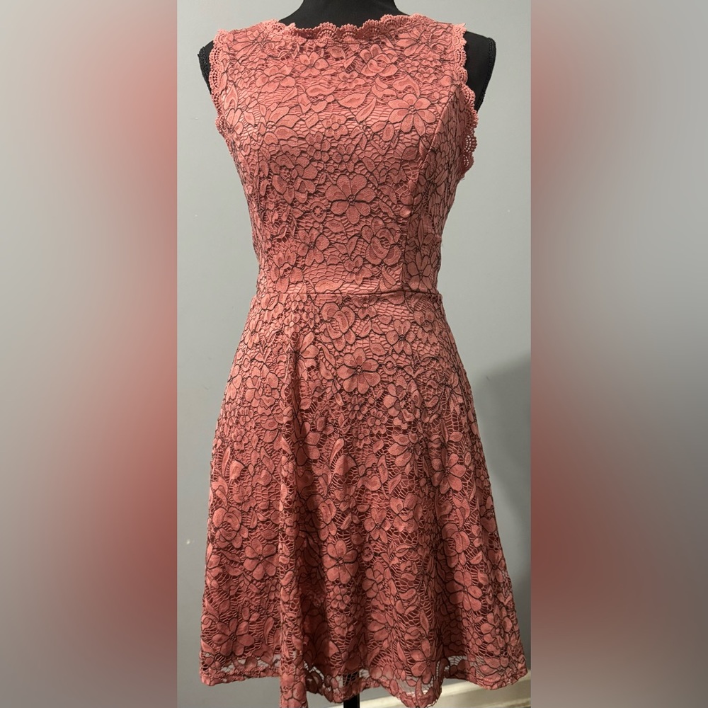 As U Wish deep pink lace dress